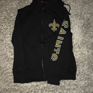 NFL New orleans saints zip-up